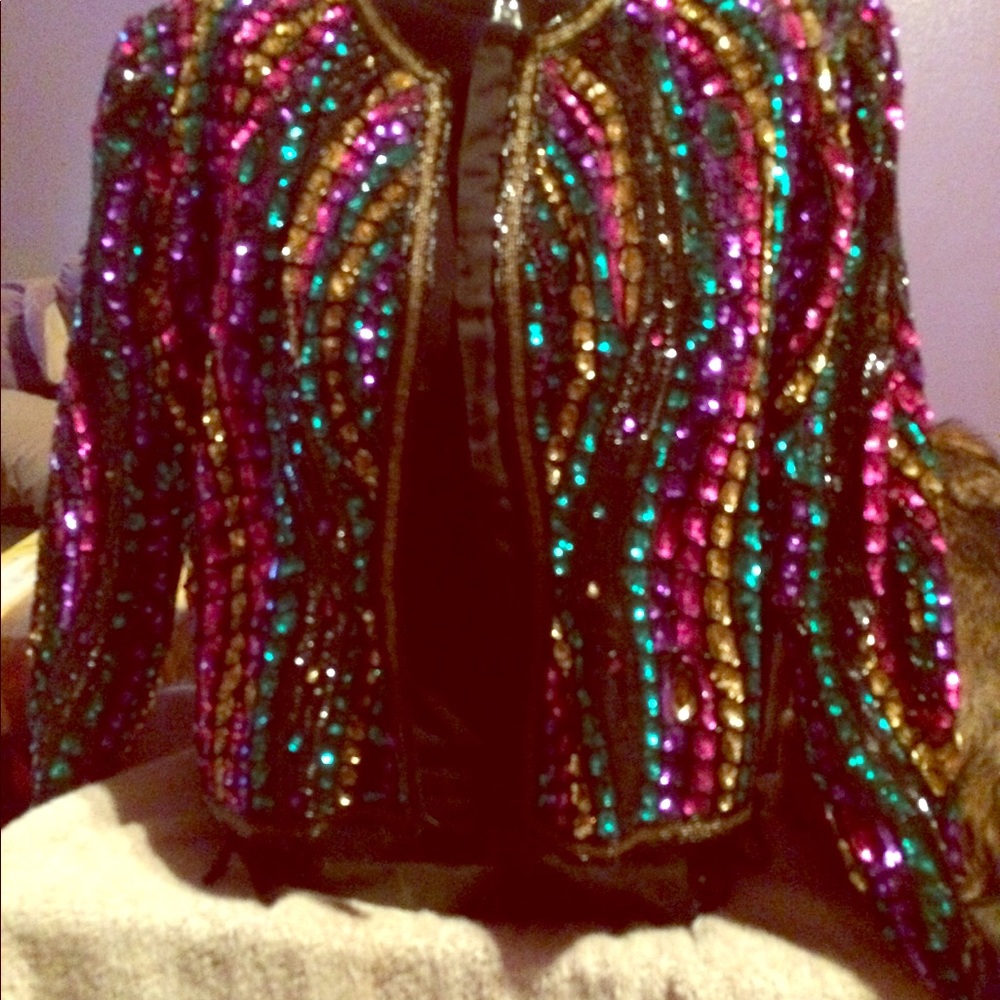 1989 Brilliante multi colored gems jacket